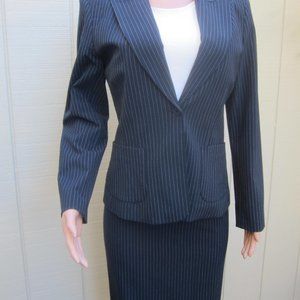 NWT The Limited blue pinstripe skirt suit, Medium